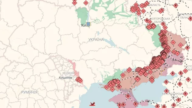 Онлайн-карта бойових дій в Україні: де точаться бої на 10.09.2026